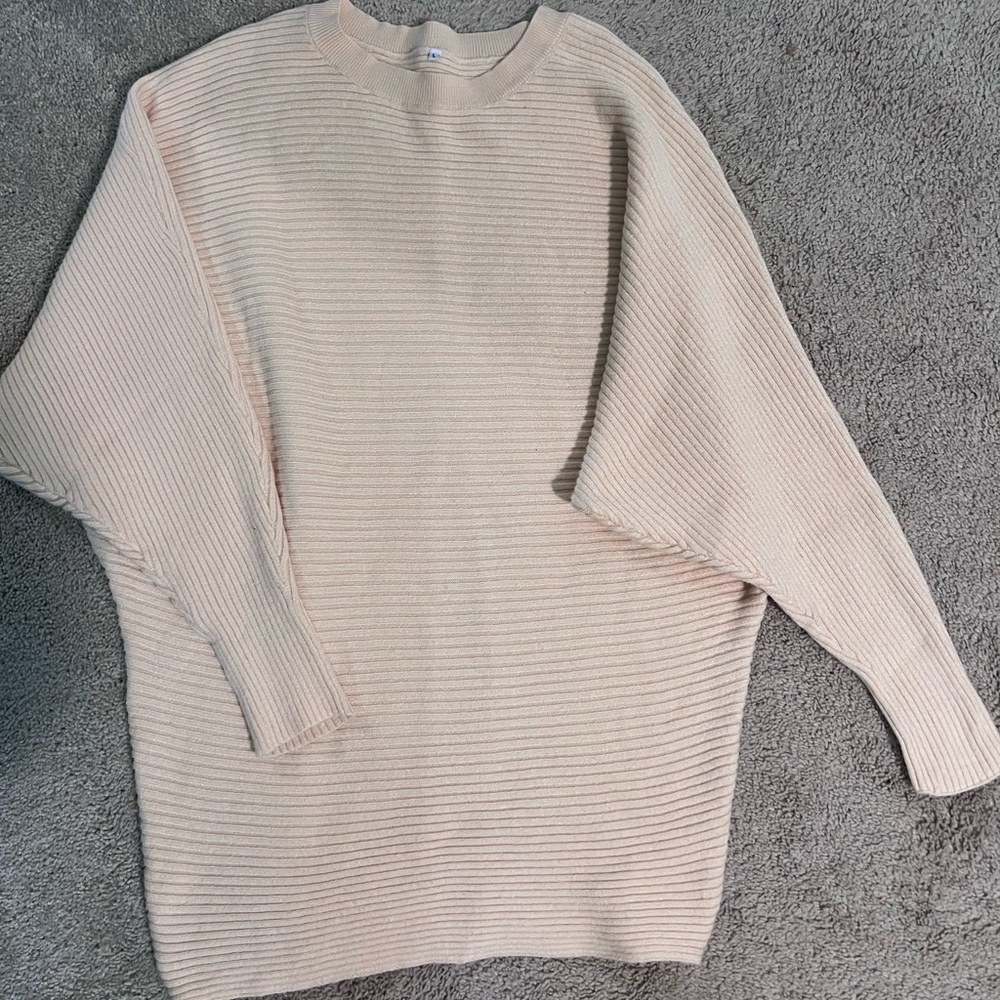 Women's Ribbed Sweater - Cream